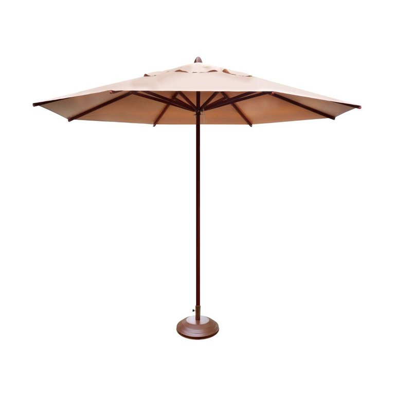 Ombrelone Guarda Sol Piscina Casa Praia Base Marrom 300cm Ombrelone Guarda Sol Piscina Casa Praia Base Marrom 300cm