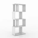 Ver imagem 2 de Estante para Livros Multiuso 60cm com 8 Nichos Branco