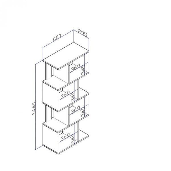 Estante para Livros com Nichos ESM218  - 4