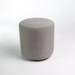 Puffe Pufe para Sala Decorativo Tecido Linho Elegance:linho Cinza - 1