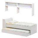 Ver imagem 5 de Cama Solteiro Bicama Bau Estante 2 Nichos Bb2829 Branco Dtall