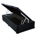 Ver imagem 2 de Cama Box Baú Solteiro NK Camas Sintético Preto 41x78x188