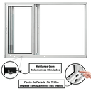 Ver imagem 4 de Janela de Alumínio Vitro de Correr 3 Folhas Linha Magnum Atlântica A=1,00m x L=1,50m