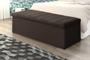 Ver imagem 2 de Calçadeira Baú Vitoria 138 cm Suede Marrom