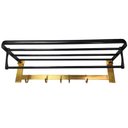 Ver imagem 1 de Toalheiro Varal Suporte Roupa Prateleira Multiuso Gancho Porta Toalha Casa Pousada Hotel Banheiro