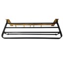 Ver imagem 3 de Toalheiro Varal Suporte Roupa Prateleira Multiuso Gancho Porta Toalha Casa Pousada Hotel Banheiro