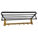 Ver imagem 5 de Toalheiro Varal Suporte Roupa Prateleira Multiuso Gancho Porta Toalha Casa Pousada Hotel Banheiro