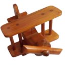 Ver imagem 4 de Avião Biplano em Madeira Brinquedo Educativo e Divertido