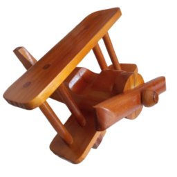 Avião Biplano em Madeira Brinquedo Educativo e Divertido - 6