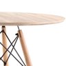 Mesa de Jantar Redonda Eames Eiffel - Wood - Tampo Amadeiro - 80cm - 3