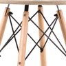 Mesa de Jantar Redonda Eames Eiffel - Wood - Tampo Amadeiro - 80cm - 4