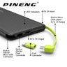 Bateria Externa Power Bank 10000mah Pineng Universal Pn-951:Preto - 2