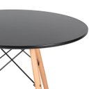 Ver imagem 3 de Mesa de Jantar Redonda Eames Eiffel - Wood - Tampo de MDF - 80cm - Preto
