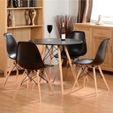 Ver imagem 5 de Mesa de Jantar Redonda Eames Eiffel - Wood - Tampo de MDF - 80cm - Preto