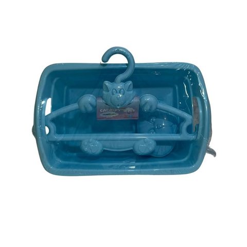 Kit Baby Organizador Cabide e Saboneteira Plastibrasil