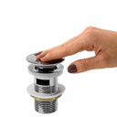 Ver imagem 1 de Válvula Click de Inox para Cubas com Ladrão (Prata)