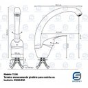 Ver imagem 4 de Torneira Monocomando Giratória de Cozinha (Joaquina)