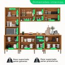Ver imagem 4 de Cozinha Compacta 5 Peças 13 Portas 2 Gavetas Paris Sallêto Móveis