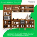 Ver imagem 3 de Cozinha Compacta 5 Peças 13 Portas 2 Gavetas Paris Sallêto Móveis