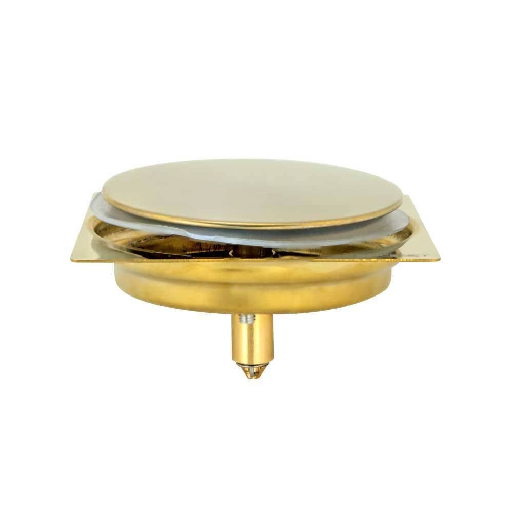 Ralo Click Inteligente De Banheiro 10x10 Cm (inox Dourado) - Sincenet - 4