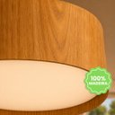 Ver imagem 5 de Lustre Pendente Madeira Redondo 60x15cm - Freijó