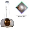 Lustre Pendente De Cristal Gota 40cm Cromado - Startec - 2