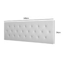 Ver imagem 4 de Painel Parede Cabeceira Suspensa Capitone Cama Box Casal 1,4m Design Moderno Paris - Branco Corino