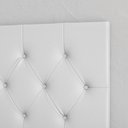 Ver imagem 3 de Painel Parede Cabeceira Suspensa Capitone Cama Box Casal 1,4m Design Moderno Paris - Branco Corino