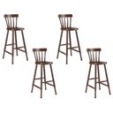 Ver imagem 1 de Kit com 4 Banquetas de Maderia Bar Castanho - Piratini