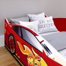 Cama Solteiro Carro Super Turbo 85 Mdf Montessoriano Quarto Infantil Menino Criança -vermelho -rpm - 4