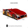 Cama Solteiro Carro Drift Vermelho Caminha Resistente Decoração Quarto Infantil Menino - Rpm Móveis - 6