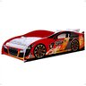 Cama Solteiro Carro Drift Vermelho Caminha Resistente Decoração Quarto Infantil Menino - Rpm Móveis - 1