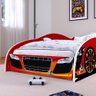 Cama Solteiro Carro Drift Vermelho Caminha Resistente Decoração Quarto Infantil Menino - Rpm Móveis - 3