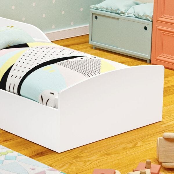 Cama Montessoriana Infantil Montessoriana Sonho com Colchão D20 - Branca - RPM Móveis - 2