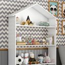 Ver imagem 5 de Nicho Organizador de Brinquedos Casinha Buba - Branco