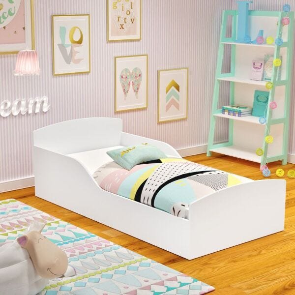 Cama Montessoriana Infantil Montessoriana Sonho - Branca - RPM Móveis. - 4