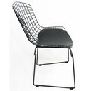 Ver imagem 4 de Kit 2 Cadeiras para cozinha BERTOIA preta - Direto de Fábrica