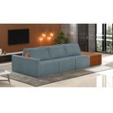 Ver imagem 6 de Sofá Ilha 3 Lugares Living 402cm Modulado Lary Bouclê K01 Cor Azul
