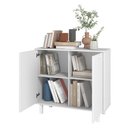 Ver imagem 3 de Aparador Buffet Bmu116 2 Portas 2 Prateleiras Branco BRV Móveis