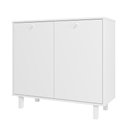 Ver imagem 4 de Aparador Buffet Bmu116 2 Portas 2 Prateleiras Branco BRV Móveis