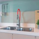 Ver imagem 2 de Torneira para cozinha Gourmet Misturador Monocomando Vermelha Solimões Pingoo.casa