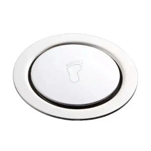 Ralo Click Up Redondo para Chão 15 Cm Inox