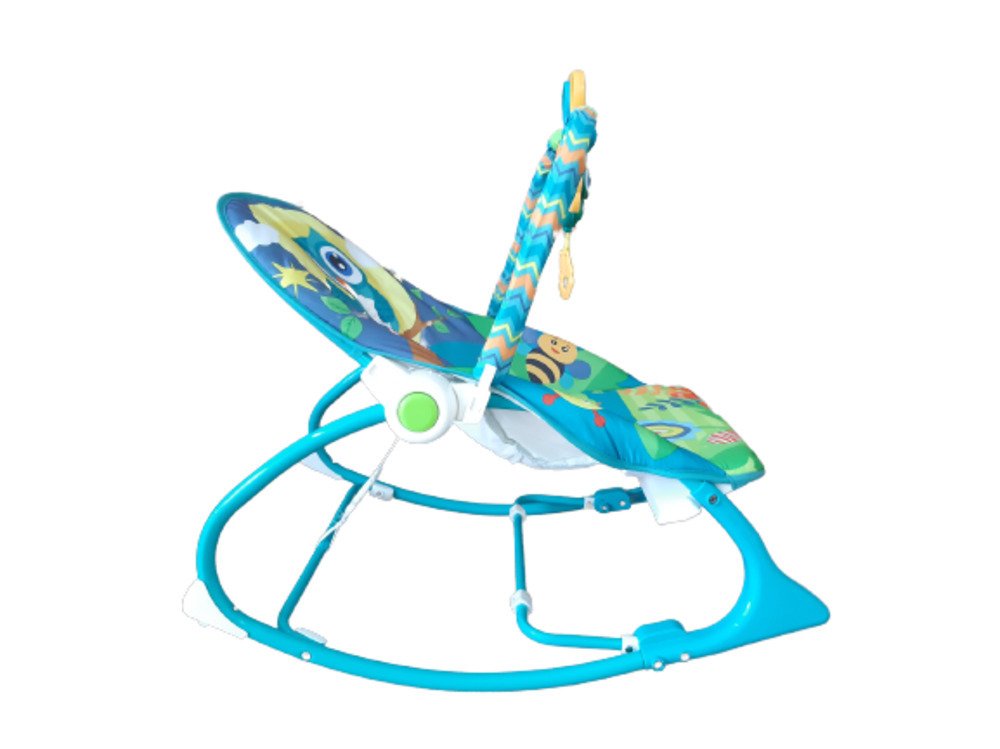 Cadeira De Descanso Balanço Musical Vibratória Encantada 3 em1 Azul Color Baby - 10