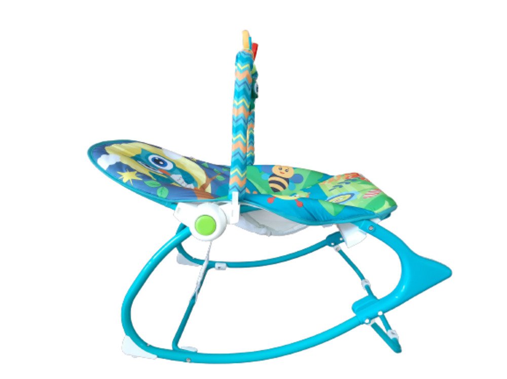 Cadeira De Descanso Balanço Musical Vibratória Encantada 3 em1 Azul Color Baby - 6