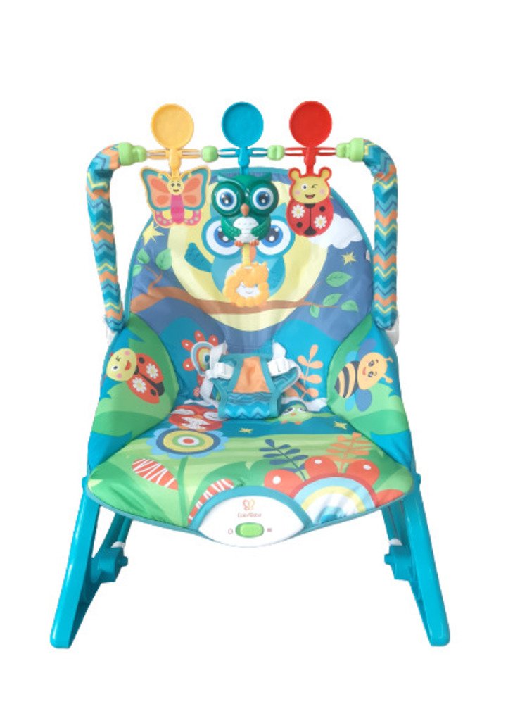 Cadeira De Descanso Balanço Musical Vibratória Encantada 3 em1 Azul Color Baby - 7
