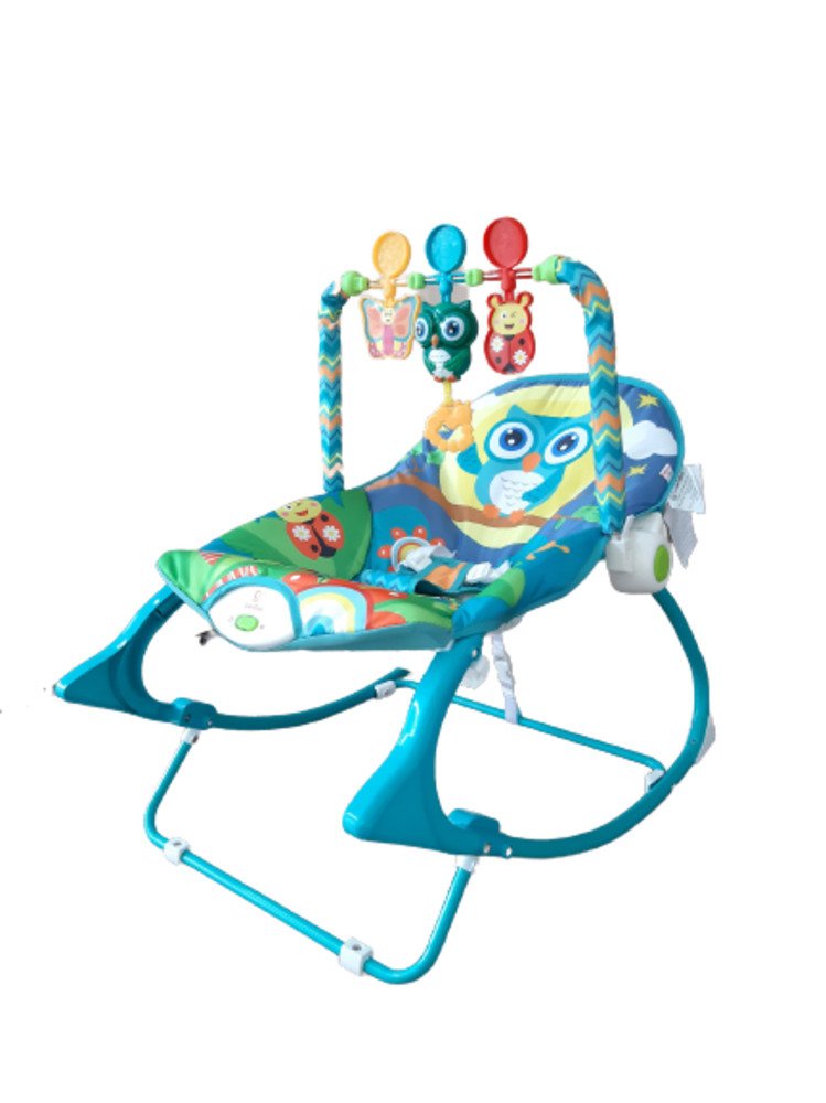 Cadeira De Descanso Balanço Musical Vibratória Encantada 3 em1 Azul Color Baby - 9