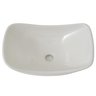 Cuba de Louça Apoio Retangular Delta Branca - 2