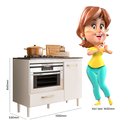 Ver imagem 3 de Balcão Manu para Cooktop Branco