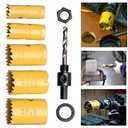 Ver imagem 5 de Kit Serra Copo Bimetal Profissional Jogo 7 Pecas Bimetalica Madeira Ferro Metal PVC Aco Aluminio Man
