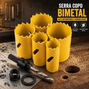 Ver imagem 6 de Kit Serra Copo Bimetal Profissional Jogo 7 Pecas Bimetalica Madeira Ferro Metal PVC Aco Aluminio Man